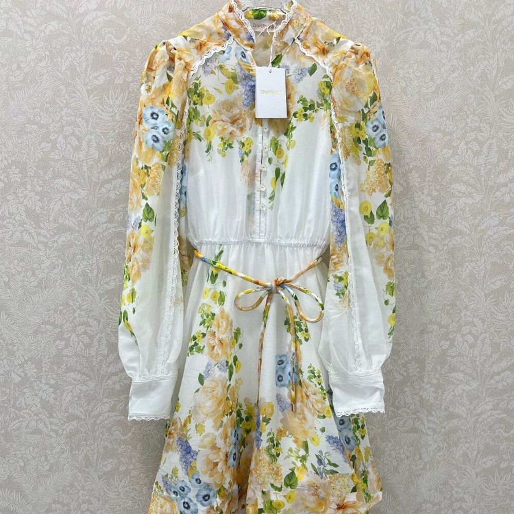 ✨Zimmermann floral plunge dress - Picture 1 of 8
